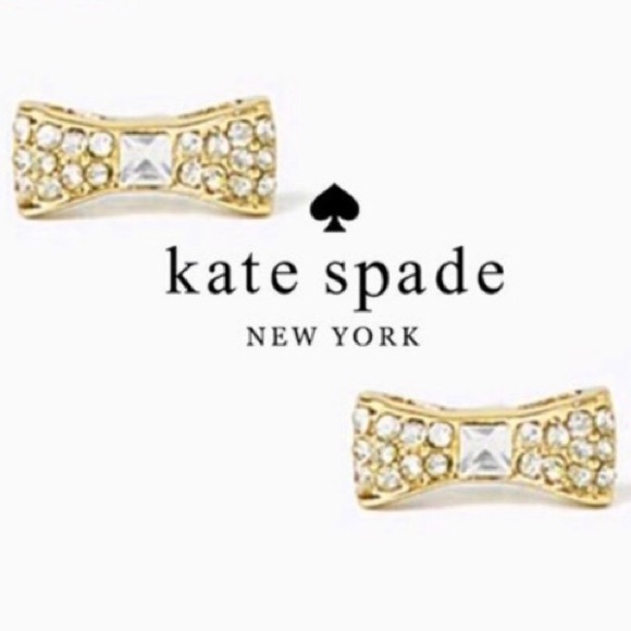 Kate spade pave bow stud earrings🎉 Host Pi… - Picture 2 of 6